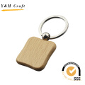 Promotion Gift Various Shapes Metal Wooden Keychain with Laser Logo